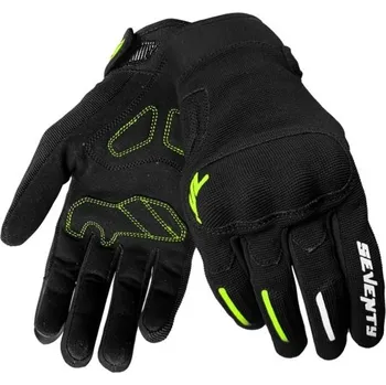 Moto rukavice SEVENTY DEGREES Dámské rukavice na motorku Seventy Degrees SD-C42 Asphalt černo-fluo žluté L