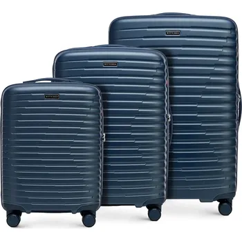 Sada polykarbonátových kufrů s horizontálními žebry | WITTCHEN | 56-3P-61S-70