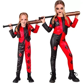 Karnevalový kostým Kostým Harley Quinn (bunda, vesta, kalhoty) 128 cm (5-7 let)