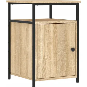 Noční stolek Noční stolek dub sonoma 40x42x60 cm, dřevo a železo