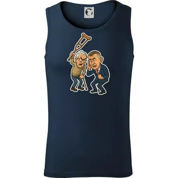 Babiš a berle - Tílko pánské Core - L ( Námořní modrá (velmi tmavá - téměř černá) )