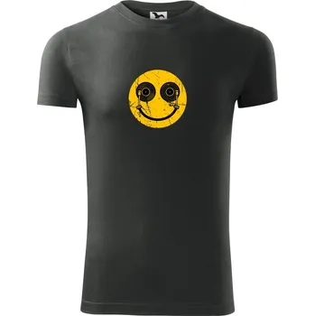 Pánské tričko DJ smile - Viper FIT - Pánské zůžené tričko - XL ( Tmavá břidlice (šedá se zeleným nádechem) )