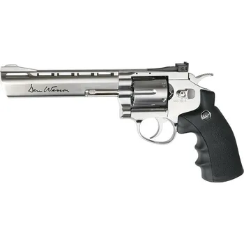 Vzduchovka ASG Vzduchový revolver DAN WESSON 6" stainless, CO2, cal. 4.5mm (.177) - diabolky