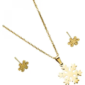 Souprava šperků IZMAEL Set Snowflake Zlatá KP21197