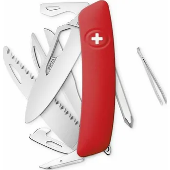 Mačeta Swiza kapesní nůž SH10R Single Hand red + DÁREK