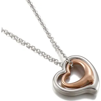 Náhrdelník IZMAEL Náhrdelník HE 20766 Stříbrná/Zl.Růžová KP20766