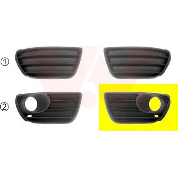 Nárazník Větrací mřížka, nárazník VAN WEZEL 1622593