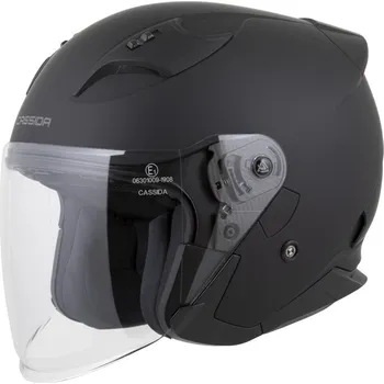 Helma na motorku Přilba Reflex 2.0 Solid, CASSIDA (černá matná/tmavě šedá) 2026 M (57 až 58 cm)