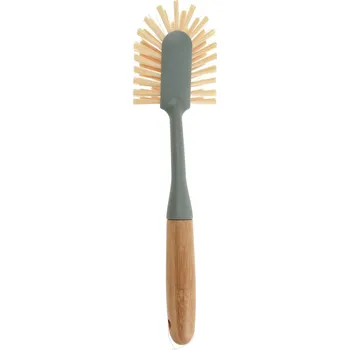 Odkapávač na nádobí Ultra Clean Kartáč na mytí nádobí s bambusovou rukojetí, 28 x 7 x 6 cm, zelený