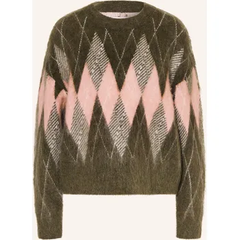 Dámský svetr Marc O'polo Denim Dámský Svetr, tmavě zelená / růžová / bílá, 40