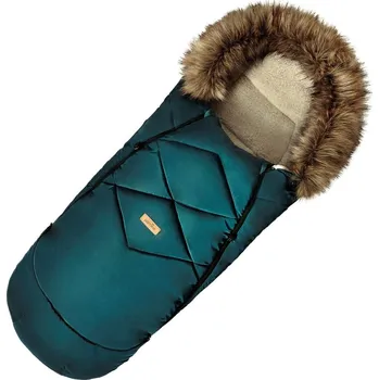 Fusak Zimní fusak combi z ovčí vlny Ovečka zelený