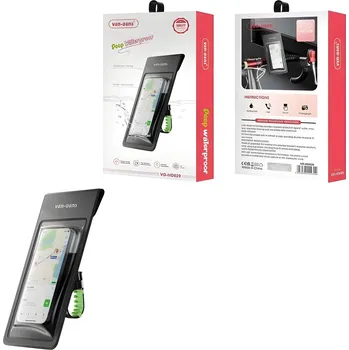 360 Stupňový Vodotěsný Držák na Telefon pro Kolo nebo Motorku Černá