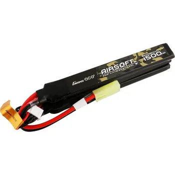 Baterie pro airsoftovou zbraň Gens ace Akumulátor Li-Po 11,1V 1500mAh 25C 115x16x23mm (třídílná) - Mini Tamiya