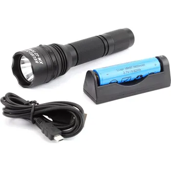 ESP Taktická 10W LED svítilna HELIOS 10-37, 1 režim + USB nabíjecí adapter a akumulátor