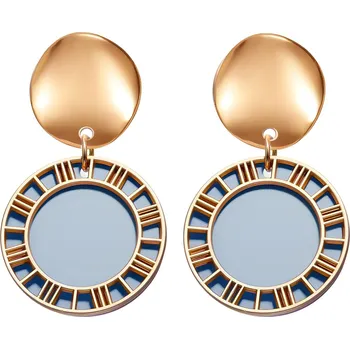 Náušnice IZMAEL Náušnice XI 27563 Zlatá/Šedá KP27563