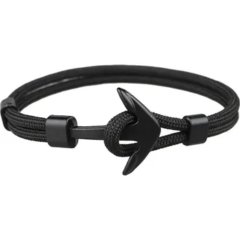 Náramek IZMAEL Náramek Rope Anchor Černá KP33436