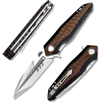 Kuchyňský nůž IZMAEL Lovecký skládací nůž HARAHU HA 34139 Černá/Hnědá/Typ2 10.5 cm