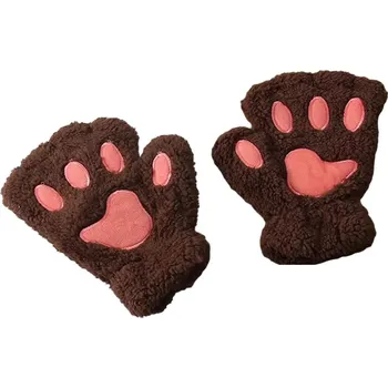 Rukavice Bezprstové rukavice PA 21322 Tm.Hnědá