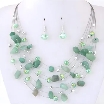 Souprava šperků IZMAEL Set BR 29105 Zelená KP29105