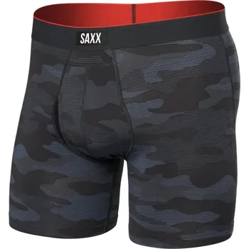 Pánské spodní prádlo boxerky SAXX MULTI-SPORT MESH BOXER BRIEF FLY, remote camo-faded black - XL