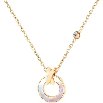 Náhrdelník IZMAEL Náhrdelník KO 15292 Zlatá/Růžová KP15292