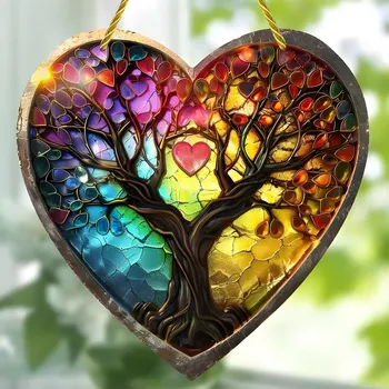 Lapač snů IZMAEL Lapač Slunce Tree of Life Heart