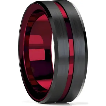 Prsten IZMAEL Prsten AR 32128 Černá KP32128 Červená62mm KP32128