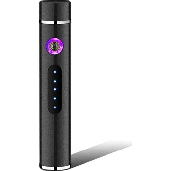 Zapalovač Elektrický zapalovač s USB nabíjením RO 25704 Černá