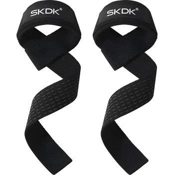 Protišmykové opasky na zápästie - Nastaviteľné silové popruhy na zdvíhanie - Čierna