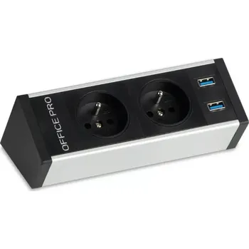 Elektrická zásuvka PECZ B 001 - pevný zásuvkový panel na hranu pracovní desky