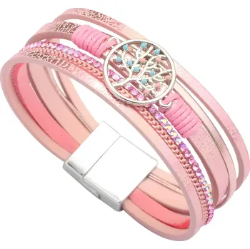 Náramek IZMAEL Náramek Tree Růžová KP32987