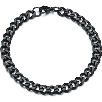 Řetízek Řetízek na ruku Kreo - Černý/23cm/9mm KP-34789