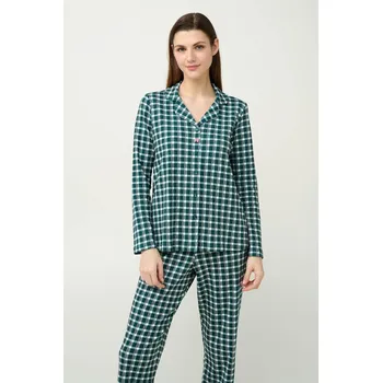 Dámské pyžamo Vamp Dámské bavlněné pyžamo s knoflíky 23243