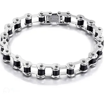 Náramek IZMAEL Náramek AL 32945 Stříbrná/Černá KP32945