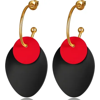 Náušnice IZMAEL Náušnice DA 27454 Černá/Červená KP27454