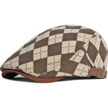 Čepice Pánský baret RI 25634 Tm.Hnědá