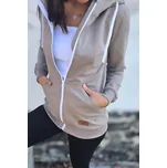 Kulišárny Mikina dámská PÍSKOVÁ zipper VELIKOST: 42