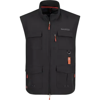 Pánská bunda ADAMO pánská vesta 169104 nadměrná velikost černá 5XL