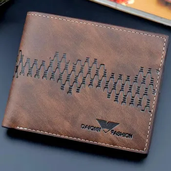 Pánská peněženka Daiqisi MI 35477 Tmavě Hnědá