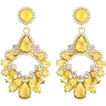 Náušnice IZMAEL Náušnice KI 28209 Zlatá/Žlutá KP28209