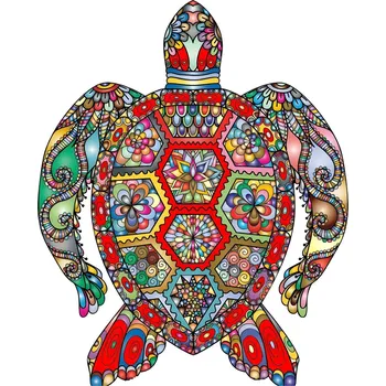 Puzzle IZMAEL Dřevěné puzzle Turtle/S 89 ks