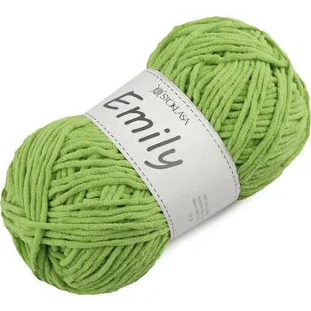 Příze Pletací žinylková příze Emily 100 g Varianta: 11 (38) zelená stepní, Balení: 1 ks