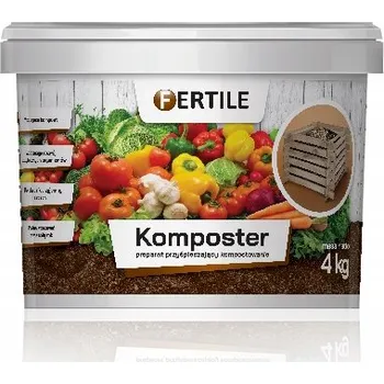 Hnojivo Prostředek pro kompostování Fertile granulát 4 kg 5 l