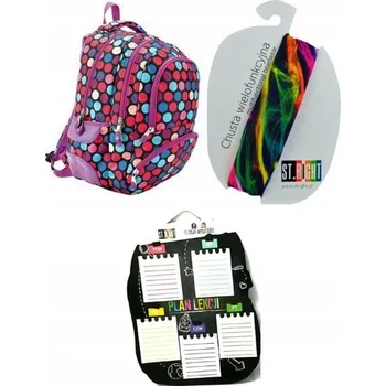 Školní batoh Školní batoh St. Majewski s více přihrádkami, vícebarevný, 24 l