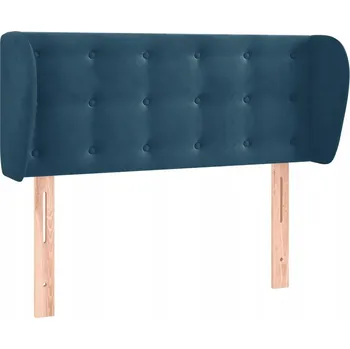 Čelo postele ušák samet tmavě modré 93x23x78/88cm