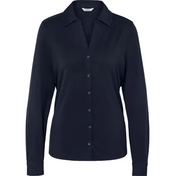 Pánské tričko 713411 - Tchibo - Halenkové tričko s knoflíkovou légou - pro ženy - vel. S 36/38 - barva: modrá