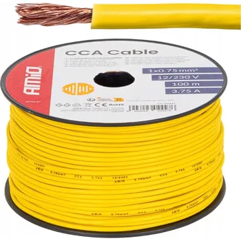 elektrický kabel Elektrický kroucený kabel Amio 1 x 0,75