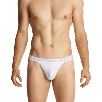 Kalhotky Pánské kalhotky ATLANTIC TANGA MP1572 Bílé *L*