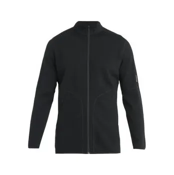 Pánská mikina Icebreaker Merino 560 Realfleece Elemental LS Zip Men Black černá M