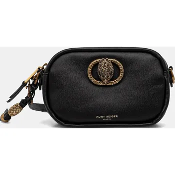 Kabelka Kožená kabelka Kurt Geiger London CHELSEA 4984800109 černá 99X, vel. ONE SIZE